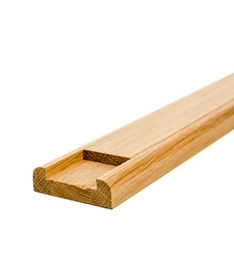 Baserail - White Oak Oak Wide Grooved Baserail