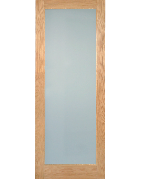 rushmore oak etchglass clear border pre finished