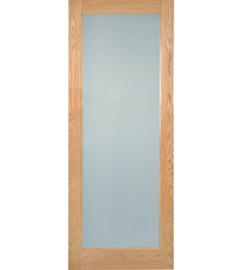 Rushmore Lamsafe Glazed Oak Door Pre-Finished rushmore oak etchglass clear border pre finished