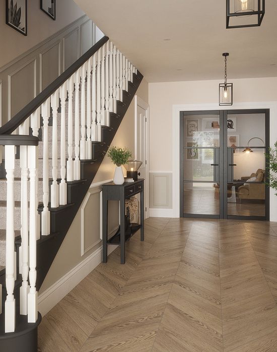 seattle 3 lite clear glazed door black in hall 2