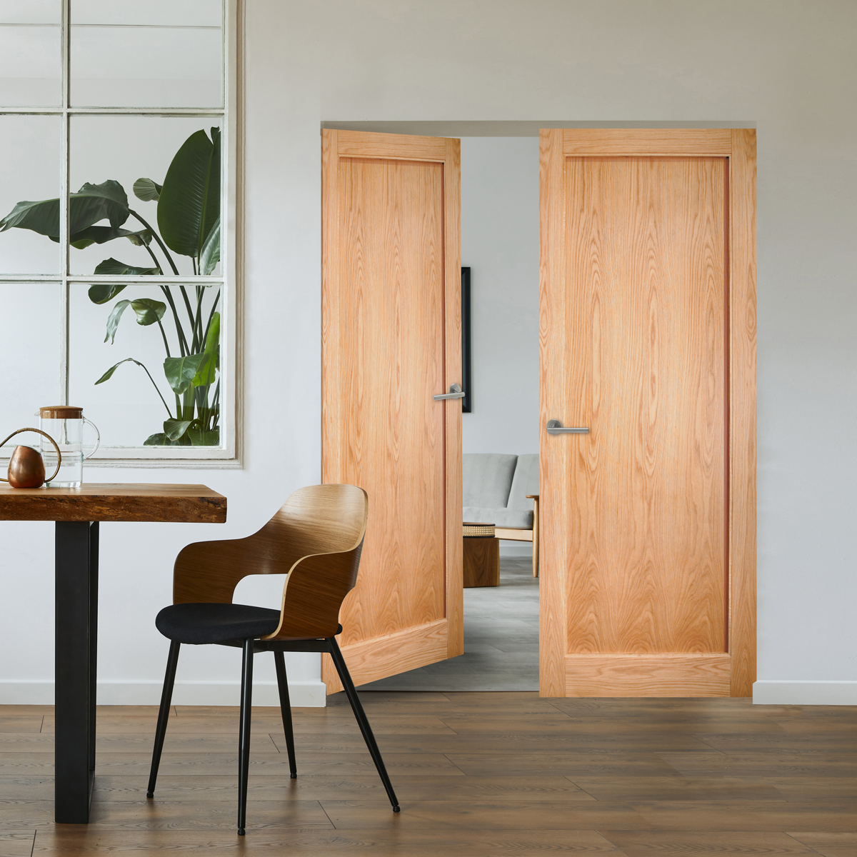 rushmore shaker oak door pre finished in kitchen 2