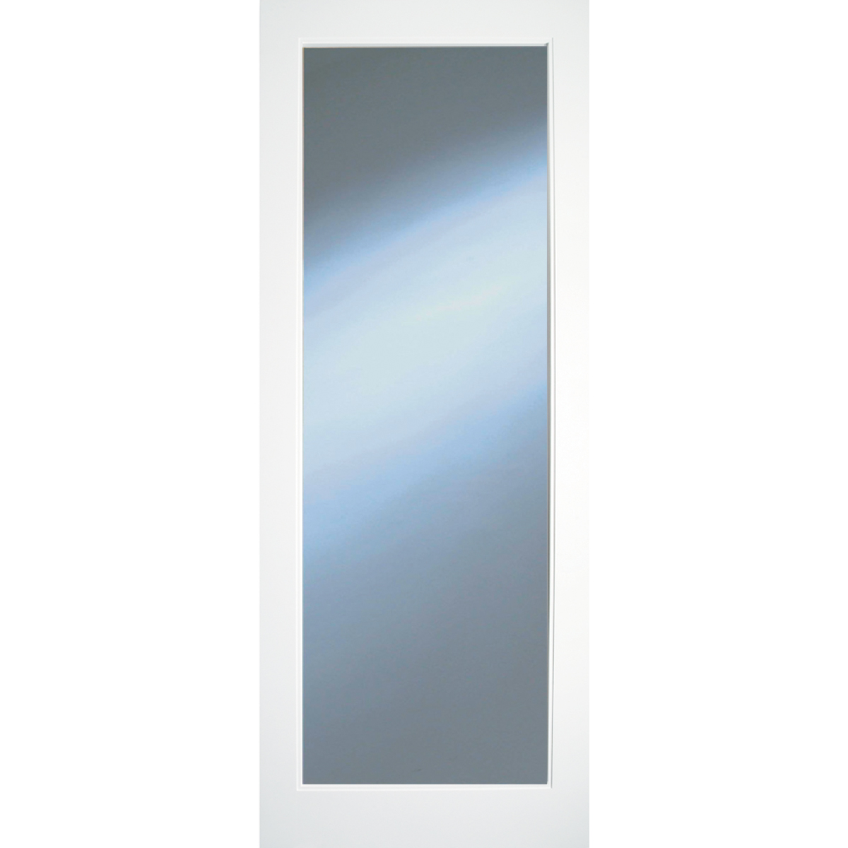 kenmore white primed clear glazed door