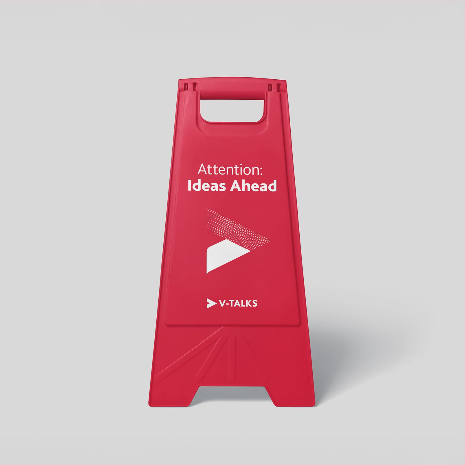 Detail of the Interclean stand branding and manifesto graphics