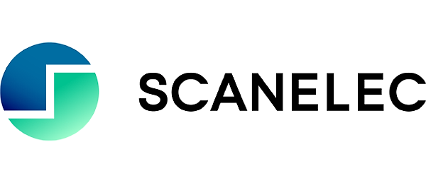 Annonsen viser logoen til Scanelec AS