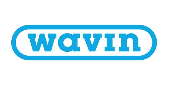Annonsen viser bilde av logoen til Wavin