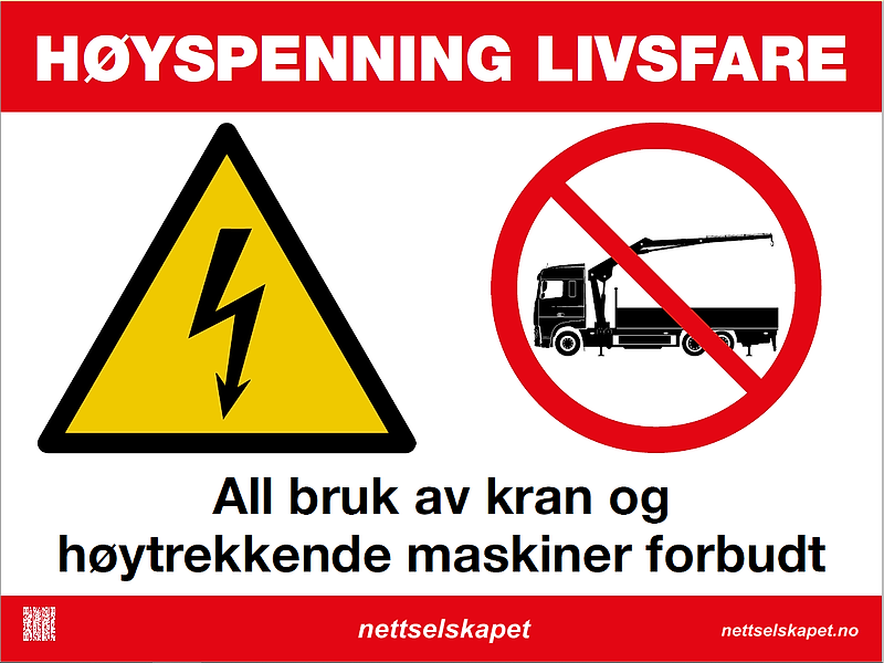 Bildet viser varselsskilt