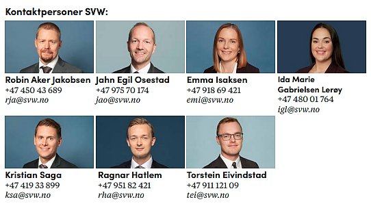 Bilde viser kontaktpersoner i Simonsen Vogt Wiig