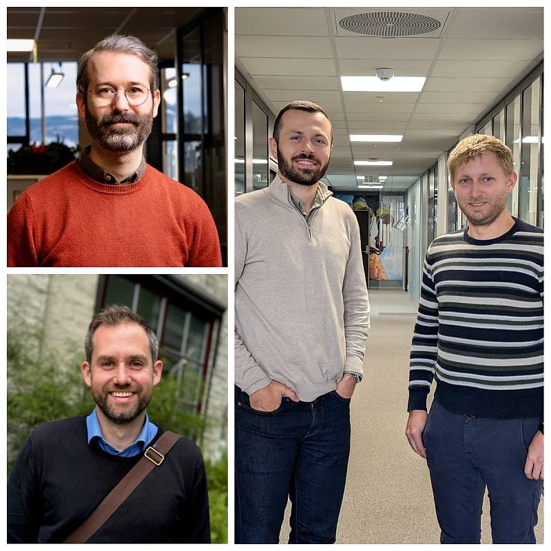 Bildet av Tomas Osland, Andreas Rosendahl Simonsen, Almir Mesic og Einar Nilsen
