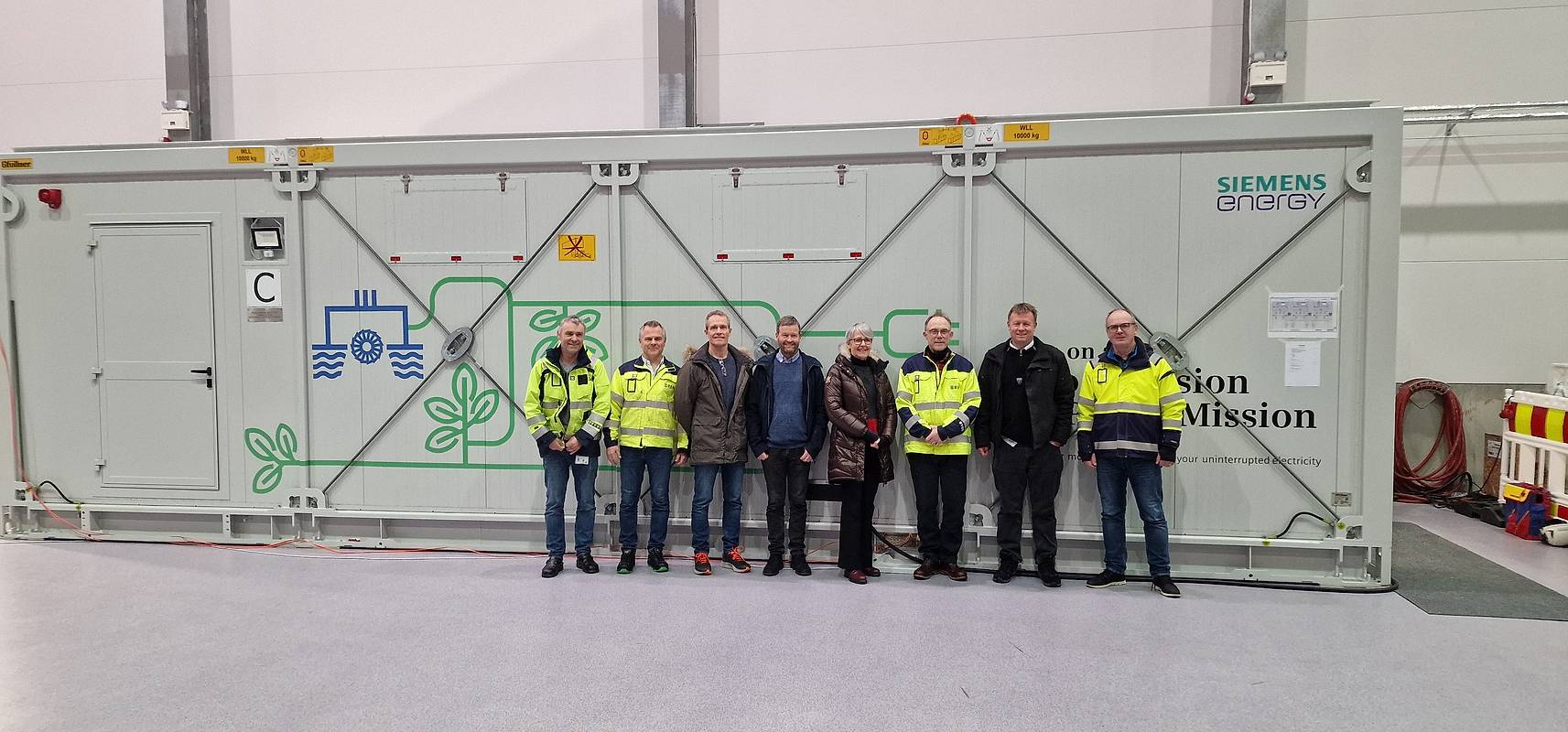 Bilder viser en av konteinerne med mobile GIS.