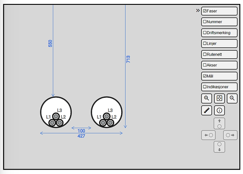 Skjermbilde fra verktøyet