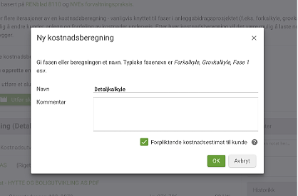 Skille mellom uforpliktende og forpliktende kostnadsestimater