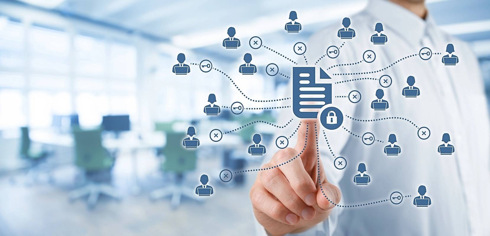 Foto som illustrerer datasikkerhet i et personnettverk