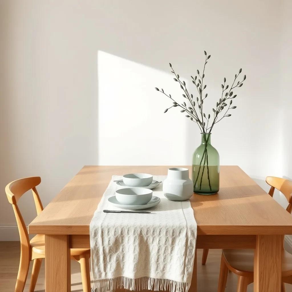 Coin repas d inspiration, ceramiques et lin