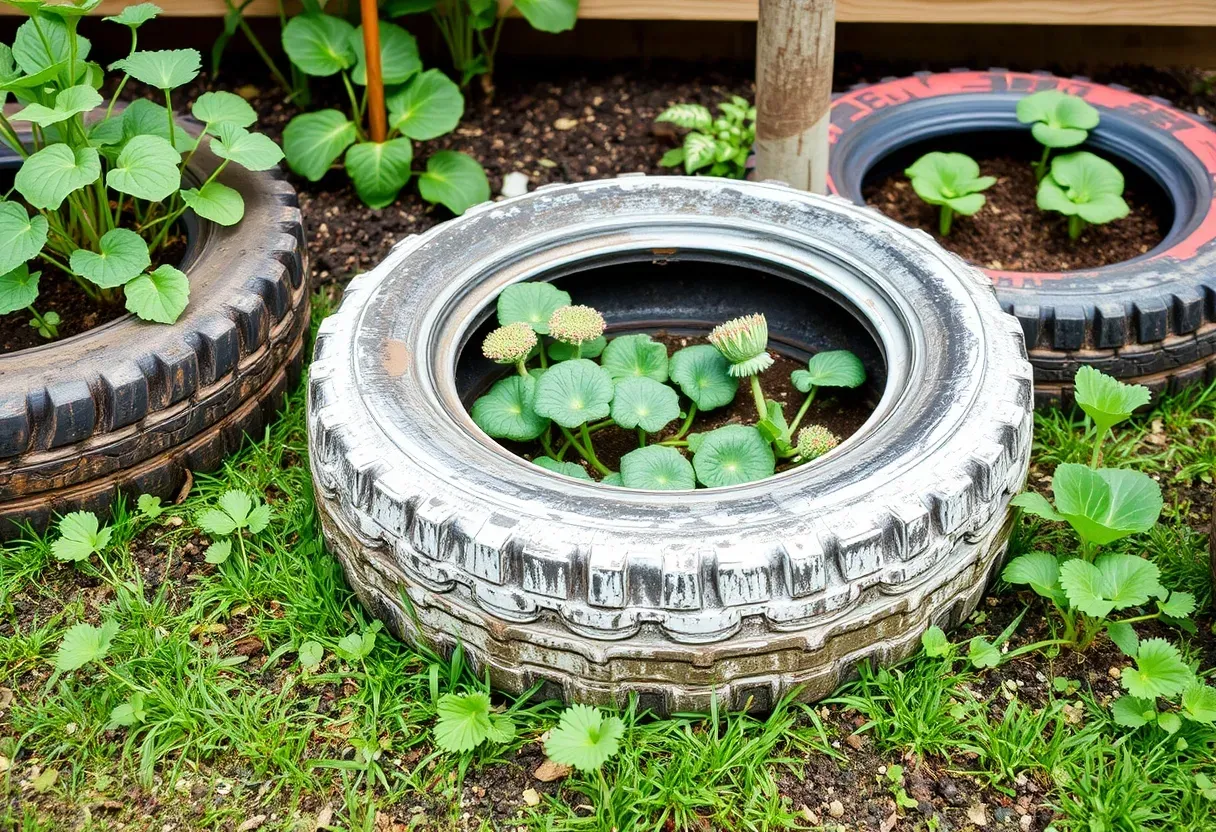 Consejos útiles para huertos en neumáticos