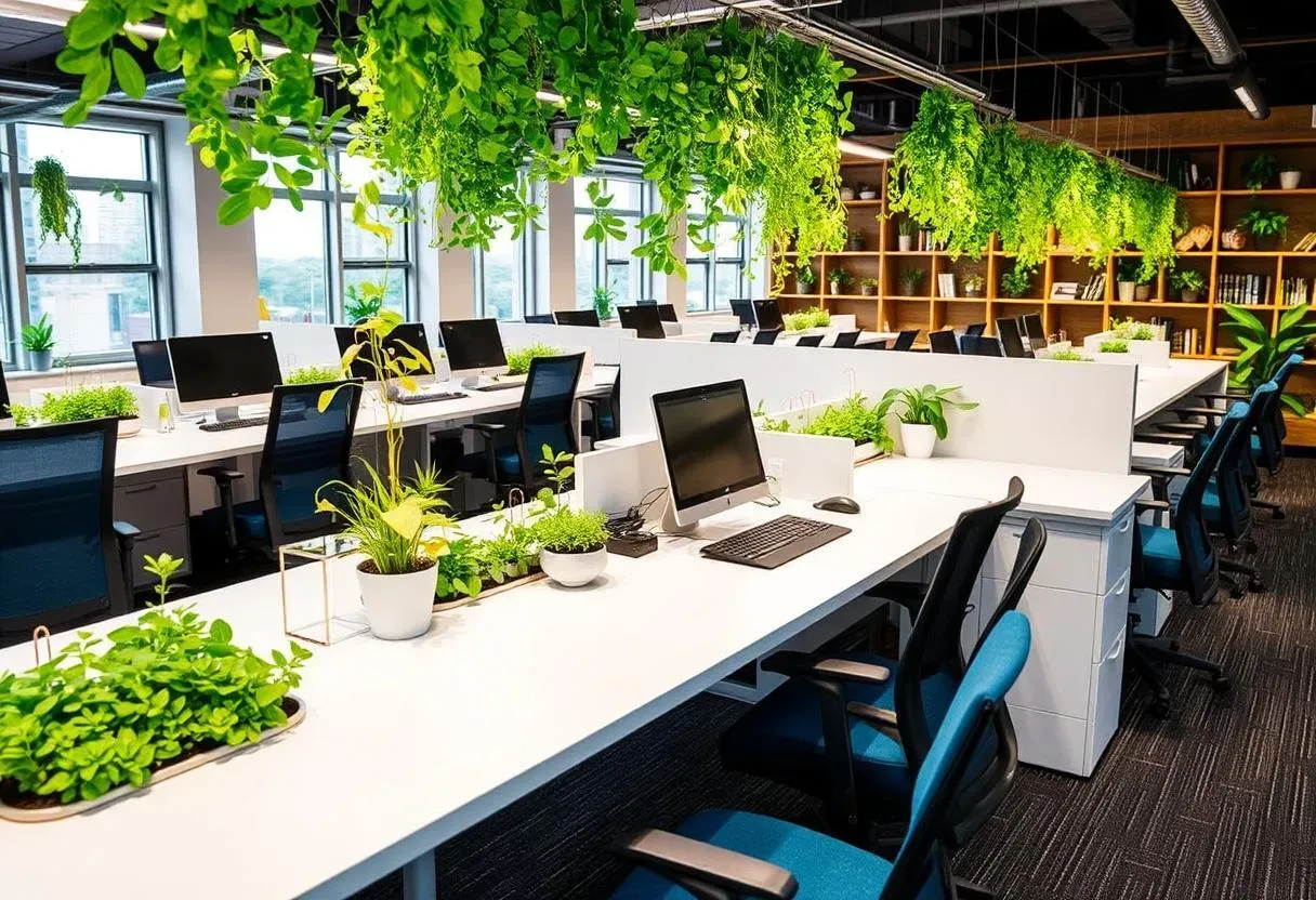 Microhuertos en la oficina: verde inspirador Microhuertos en la oficina: verde inspirador