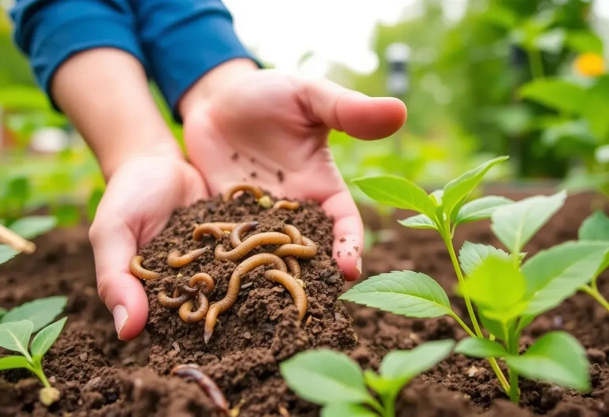 Mejora la tierra con humus de lombriz