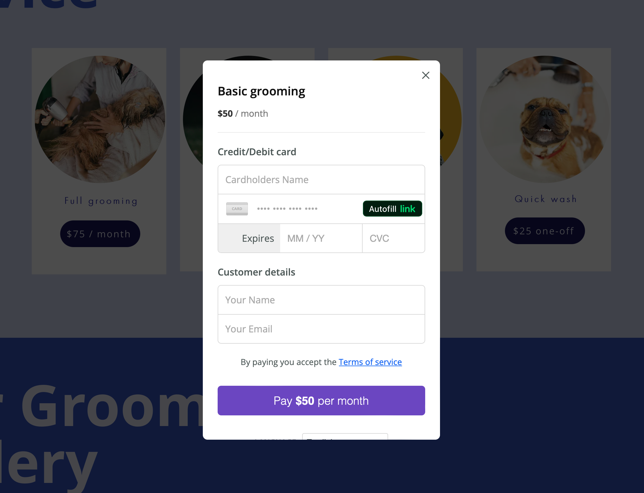 Embed your Wix recurring payment links