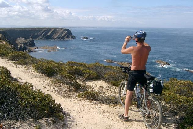 Along the Coast Bike Tour - Cliff view
