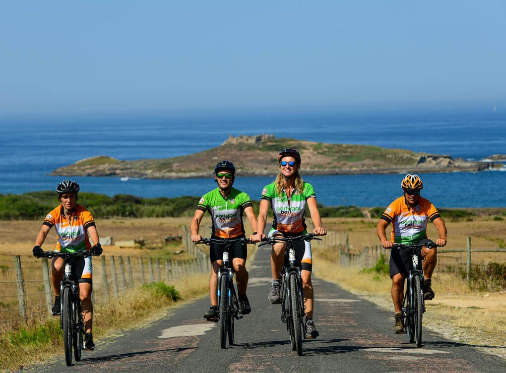 Along the coast bike tour - island view