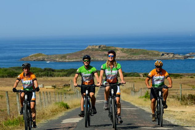 Along the coast bike tour - island view