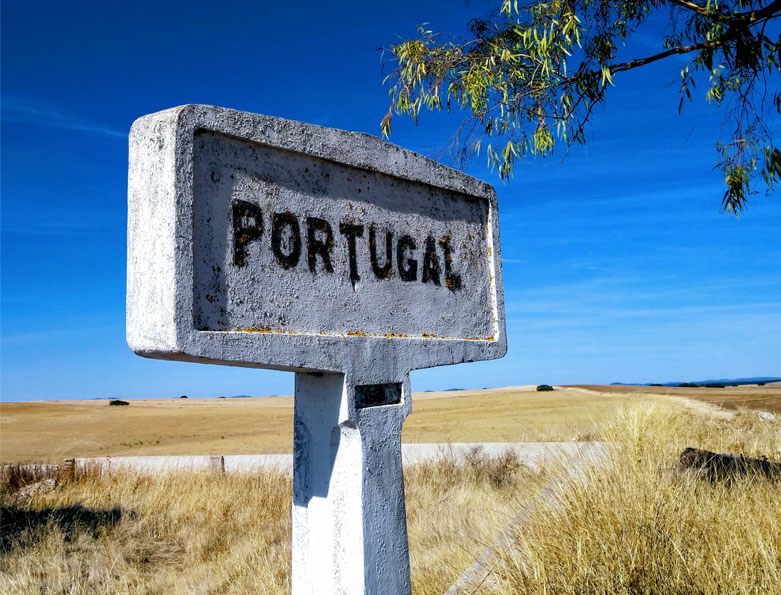 cycling on border of Spain and Portugal
