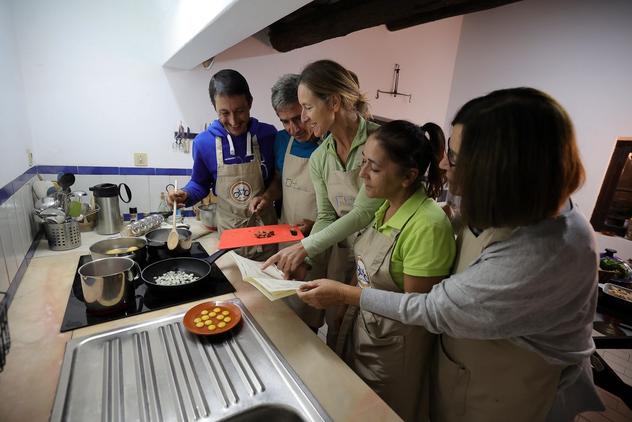 Cooking class at the farm