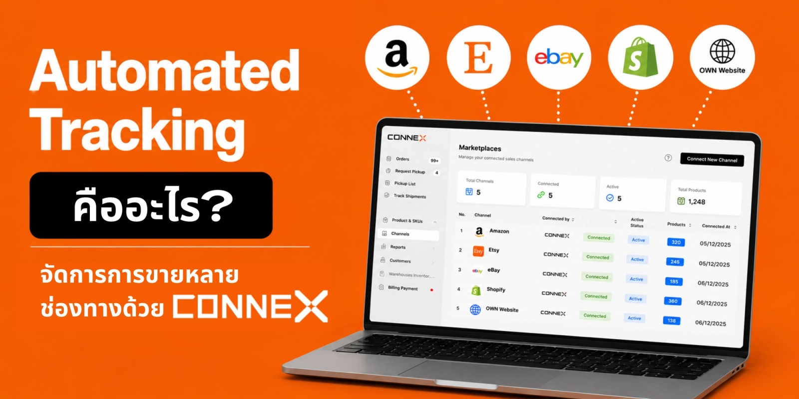 Automated Tracking คืออะไร? วิธีขายหลายช่องทางไม่ปวดหัวด้วย CONNEX