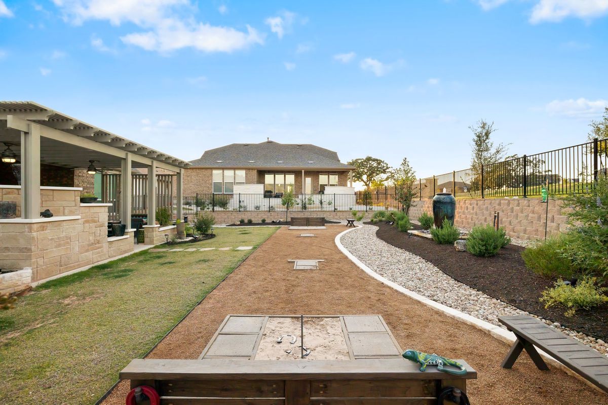 Backyard Bocce Court & Patio