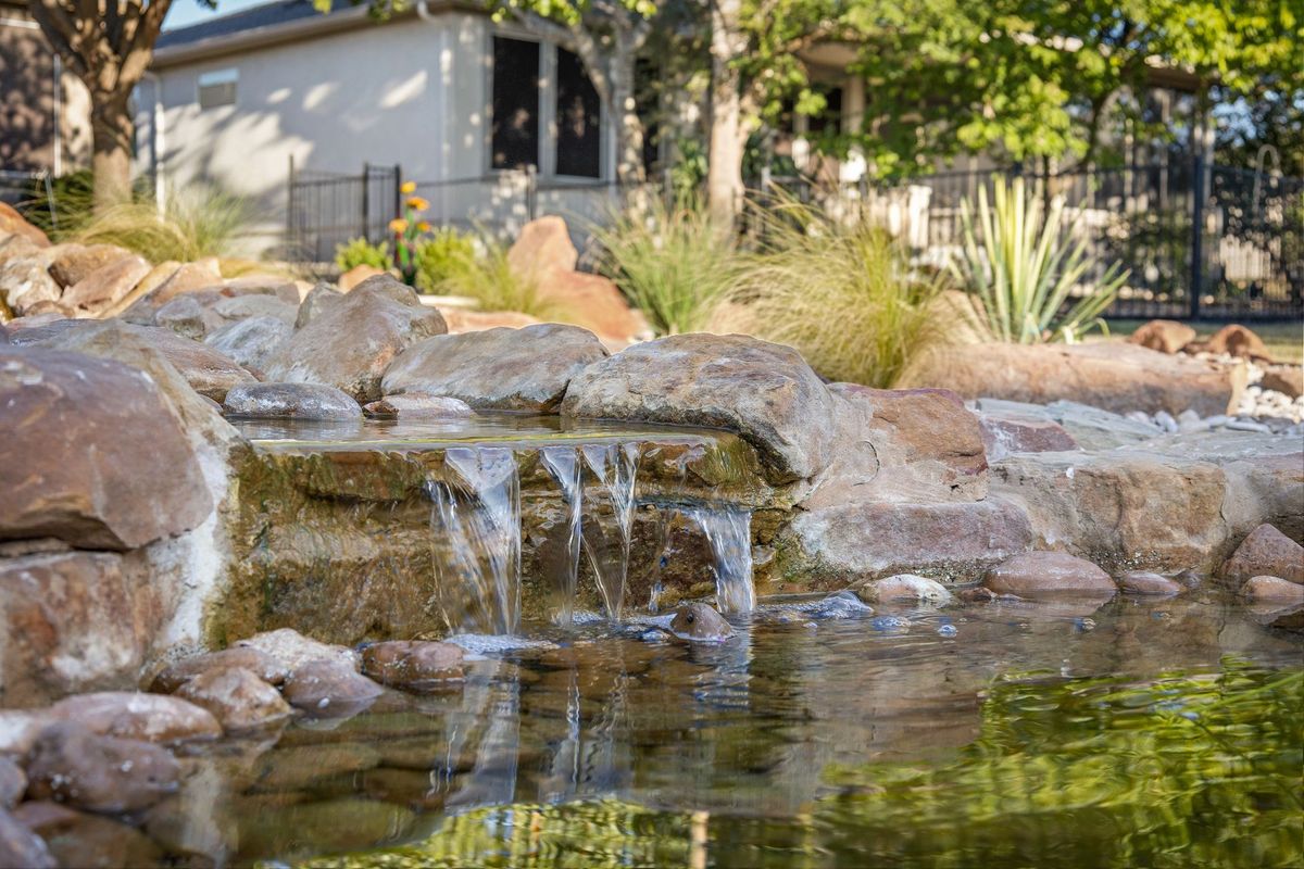 Stone Waterfall & Pond
