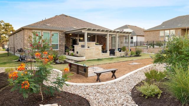 Backyard Gravel Path & Pergola