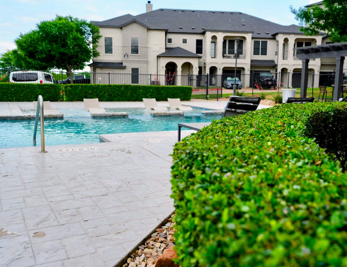 Resort-Style Pool Deck Landscaping | Hutto, TX Commercial Landscaping