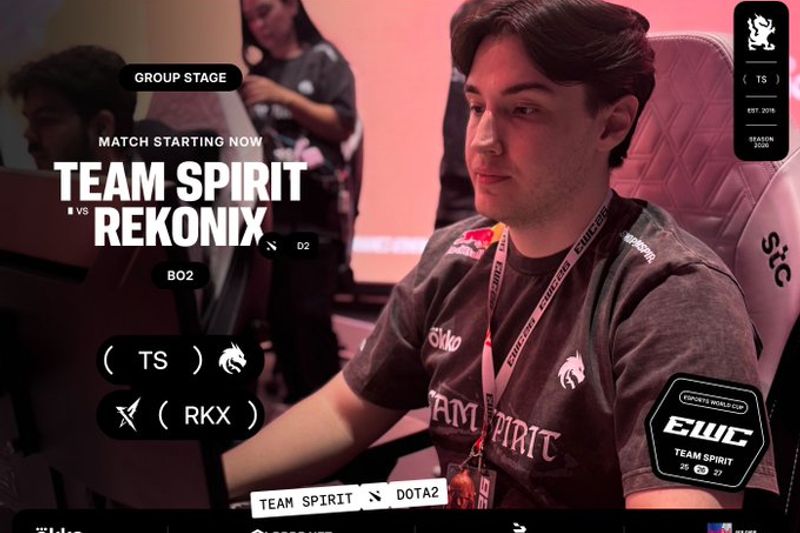 Collapse competing at the Esports World Cup 2026 group stage for Team Spirit
