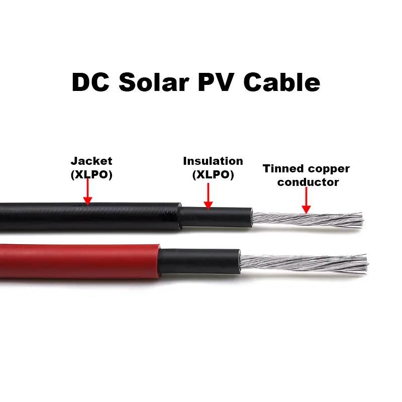 Certificated solar power cable 1x6mm2 copper pv electrical solar wire cable - View 1