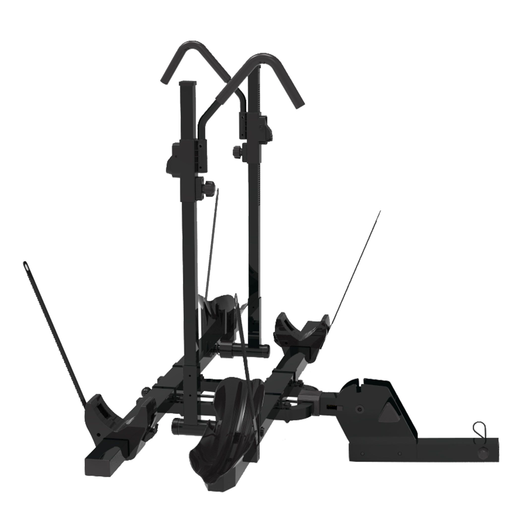 60 kg Load Aluminum Hitch-Mounted Bike Carrier — Universal Fit