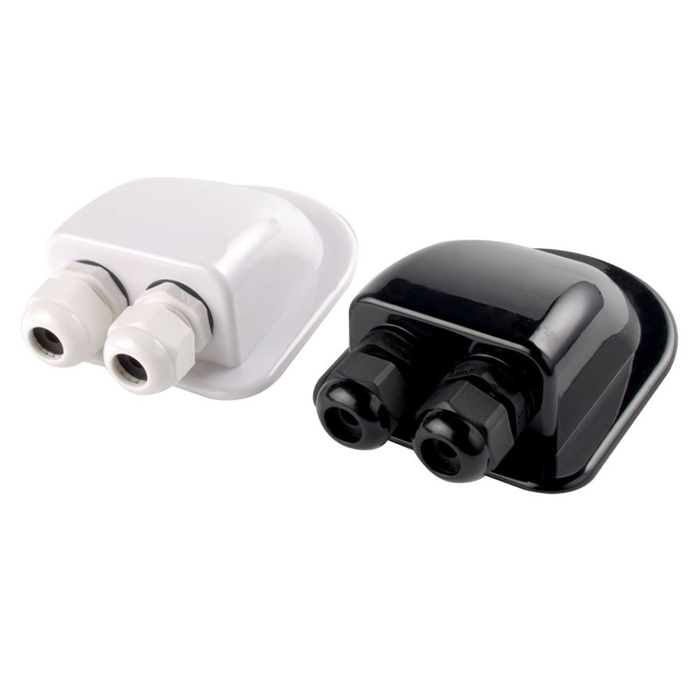 Waterproof ABS Double Solar Cable Entry Box ABS Plastic mounting bracket