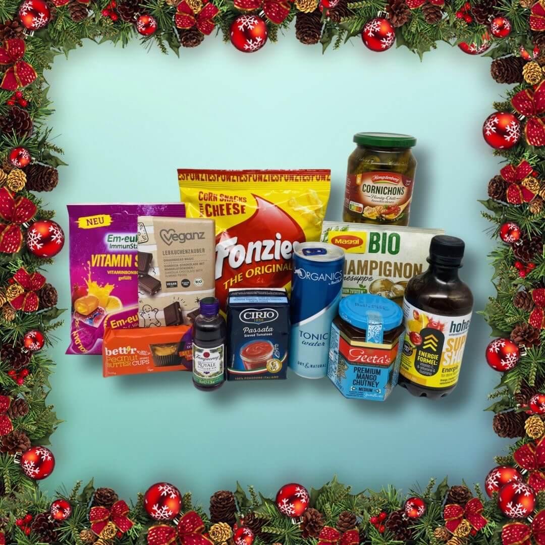 Alle Produkte der Degusta Box des Monats Dezember auf einem Bild