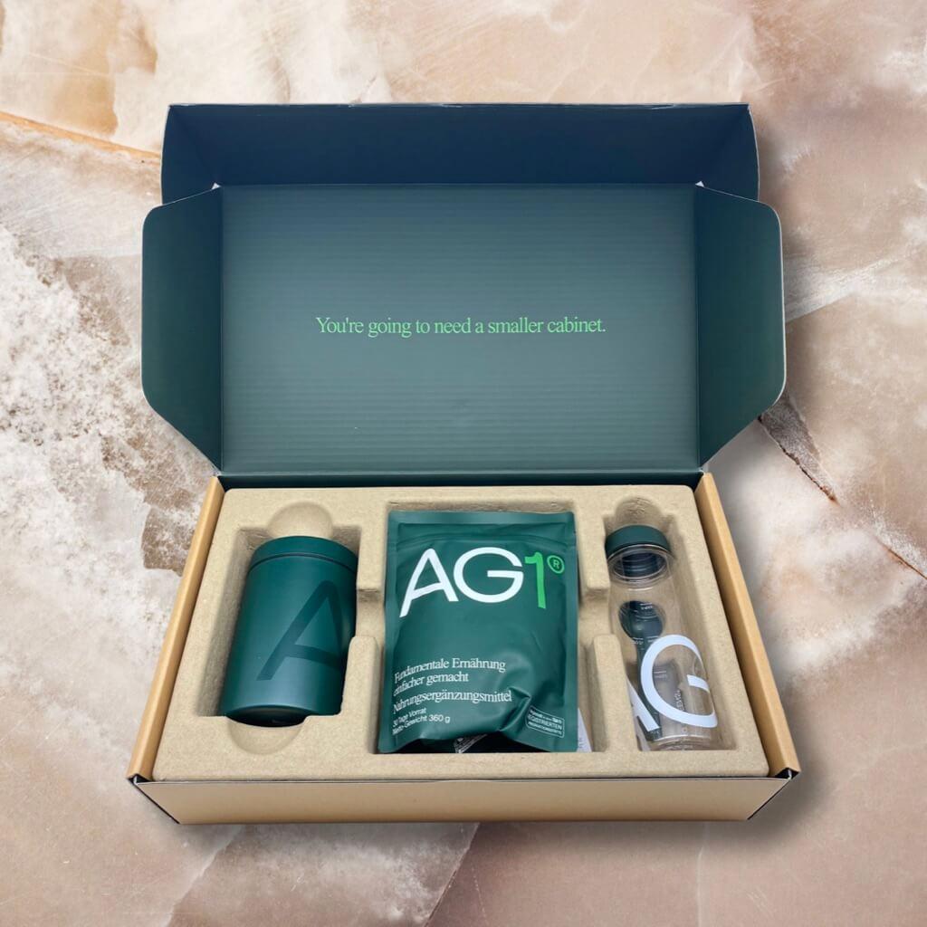 Inhalt der AG1 - Athletic Greens Box