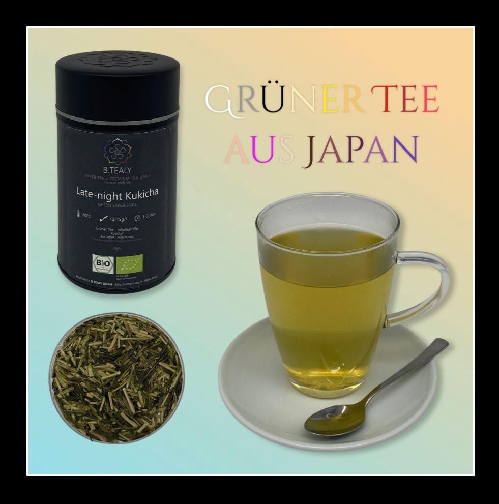 Willkommen in Japan mit einer  Tasse grünen Kukicha