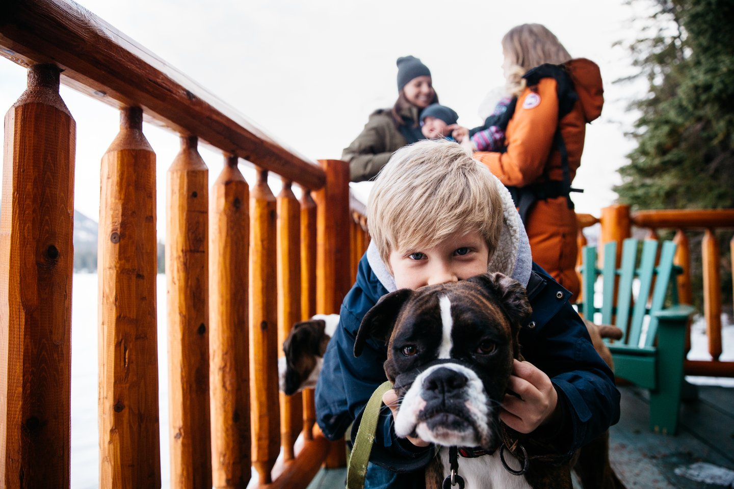 Kid and Dog