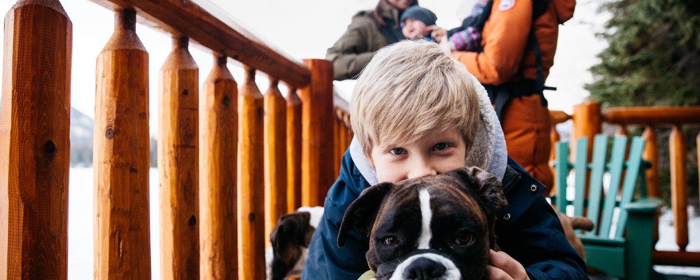 Kid and Dog