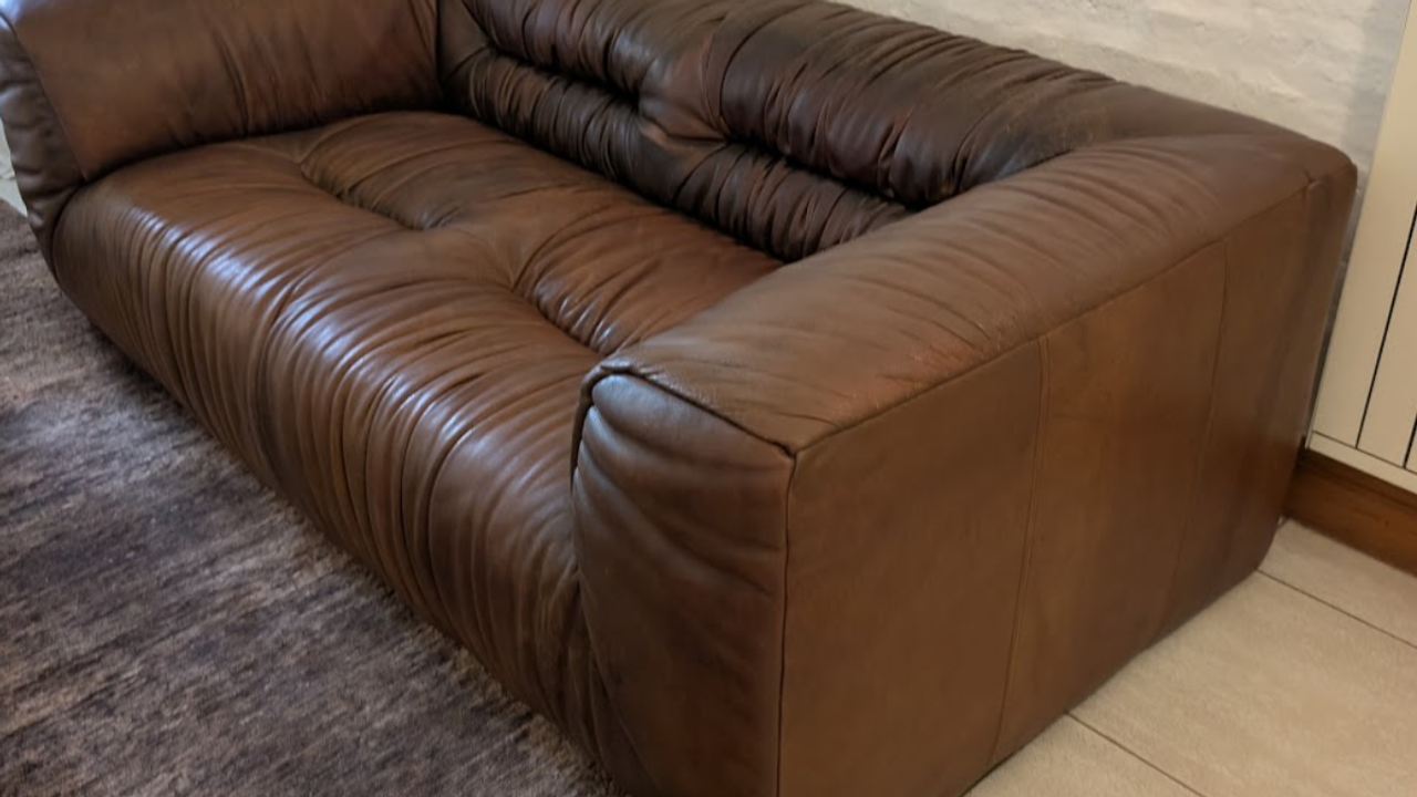 Sillón Landmark de cuero - Después