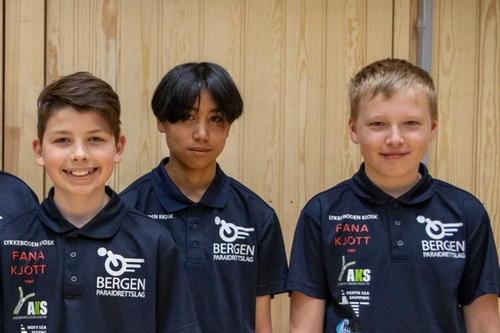 Martin Tellevik Reite, Andreas Tellevik Reite og Truls Thunestveit Hopland var blant dem som stilte for Bergen Para under Stord Cup.