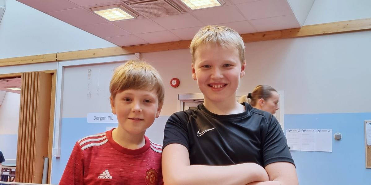 Nicolai Hjartholm (t.v.) og Elias Thunes.