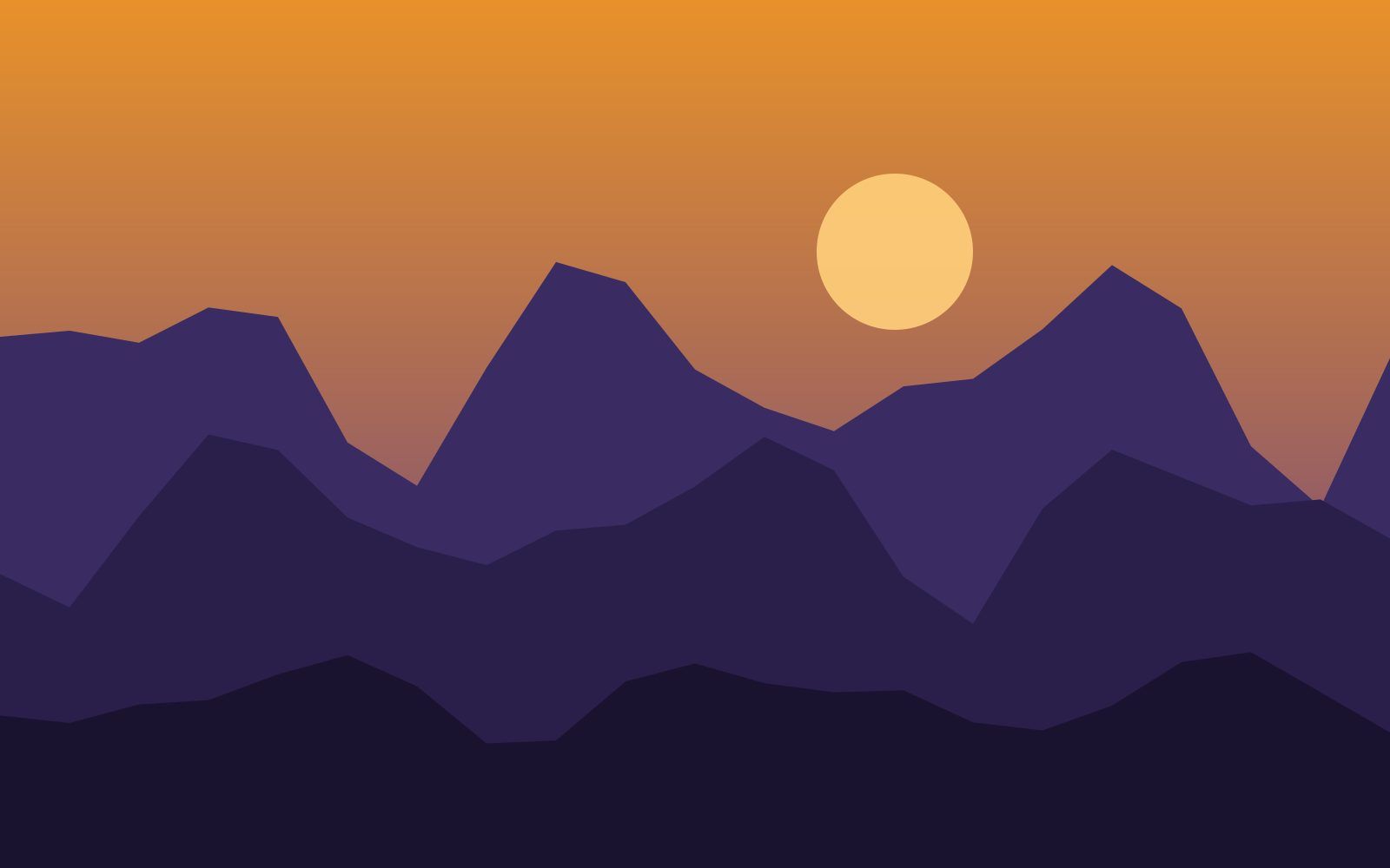 Amanecer en la Sierra del Tigre, vista 1