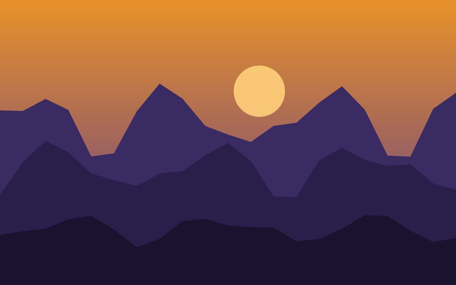 Amanecer en la Sierra del Tigre, vista 2