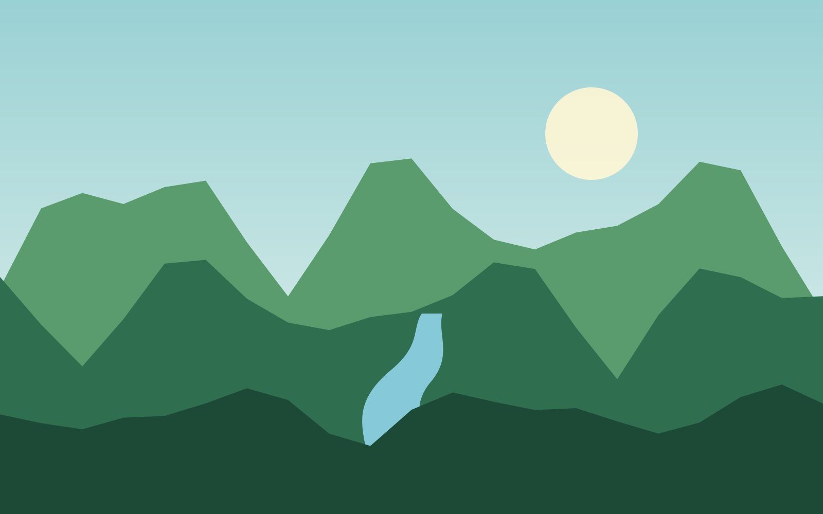 Paisaje de Pozas del Río Verde