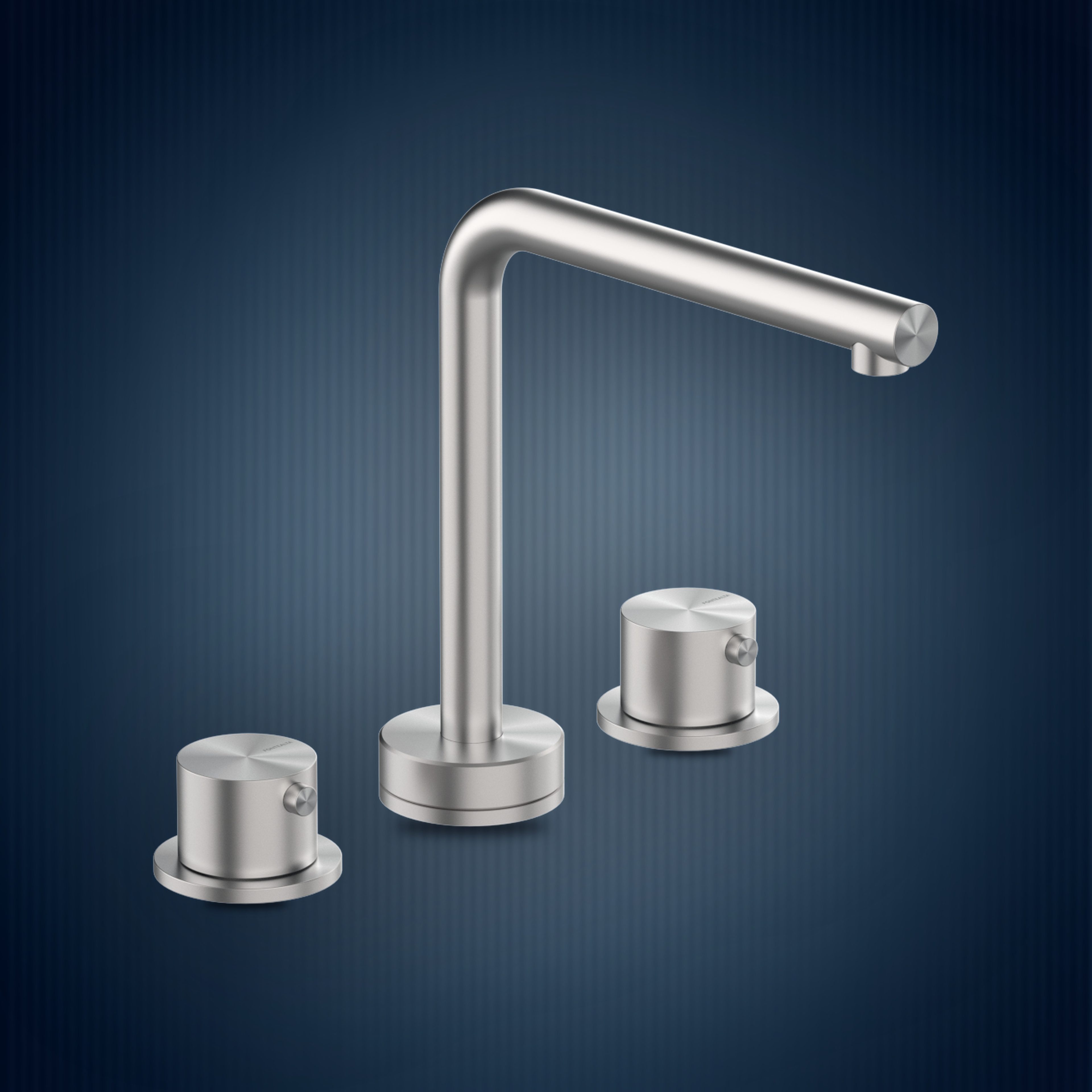 Batteria da lavabo 3 fori W3.L, collezione Skinny