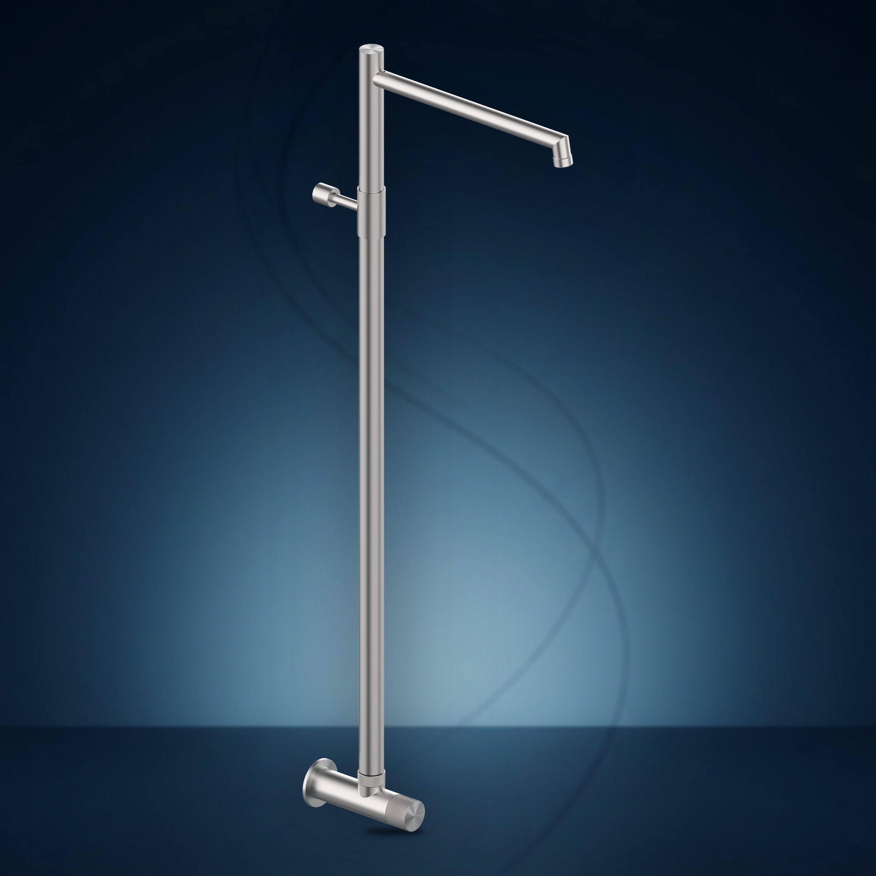 Rubinetto esterno con colonna doccia e soffione incassato W567C, collezione Flamingo