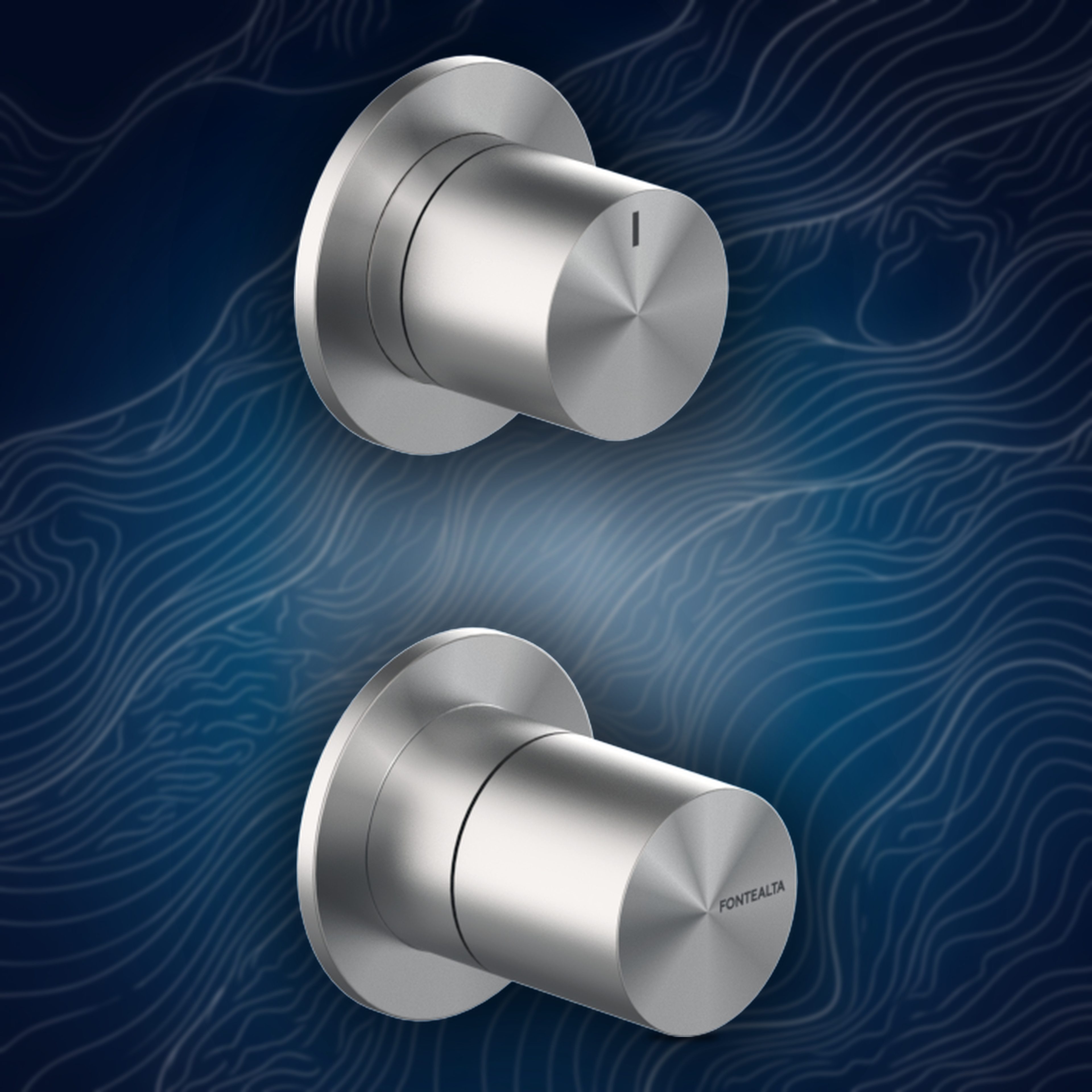 Miscelatore da incasso , con deviatore a 2 vie MR2.I, collezione Ille