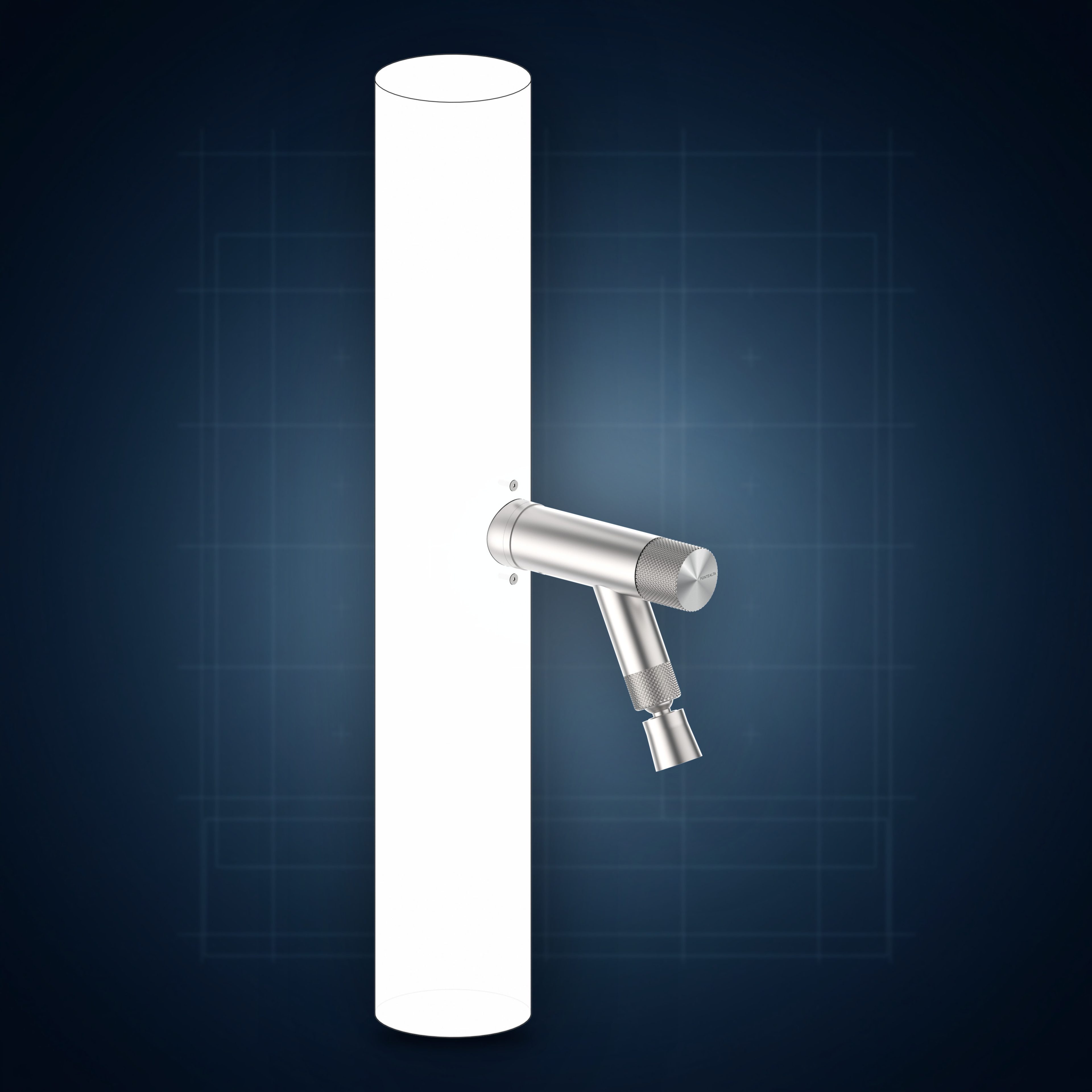 Rubinetto esterno per colonne doccia, acciaio inox AISI 316 con soffione lavapiedi S03 RE10.FS, collezione Accessori colonna doccia